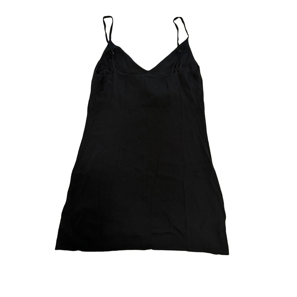 Reformation Marlowe Black V-Neck Slip Mini Dress Minimalist Quiet Luxury XS - Picture 3 of 9